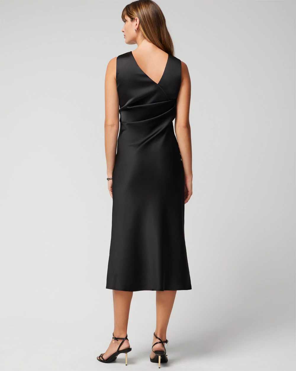 Satin shop petite dress